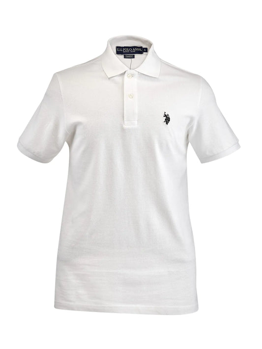 U.S. Polo Assn. Men's Classic Polo Shirt Small White/Black